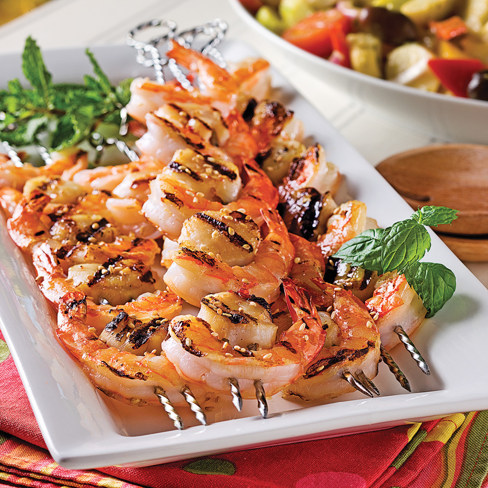 Brochette fruit de mer mixte